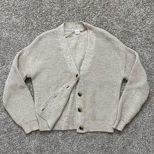 GAP Beige Button front Cardigan